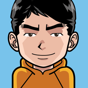 Avatar: Shows a team member in comic style