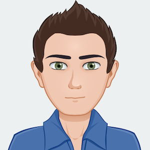Avatar: Shows a team member in comic style