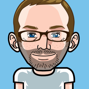 Avatar: Shows a team member in comic style
