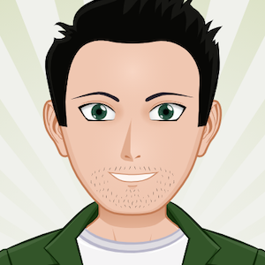 Avatar: Shows a team member in comic style
