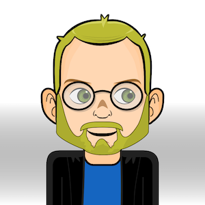 Avatar: Shows a team member in comic style