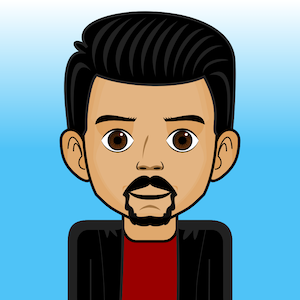 Avatar: Shows a team member in comic style