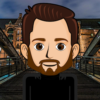 Avatar: Shows a team member in comic style