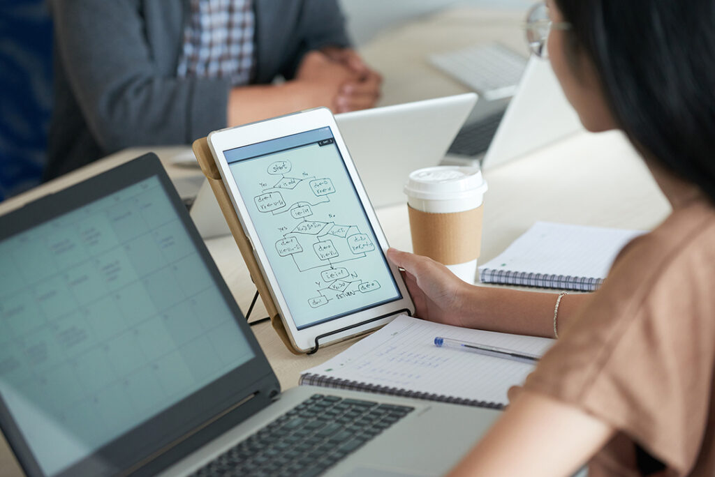 Digital Agency team working on a project