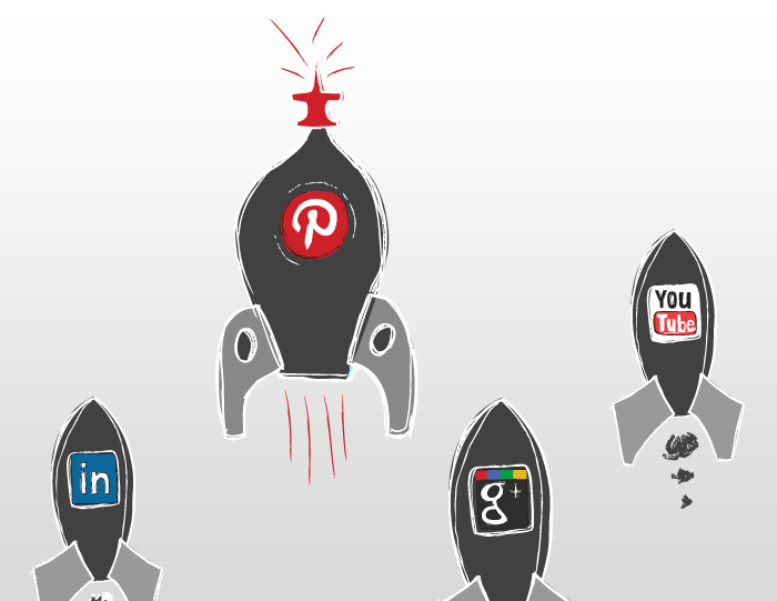Linkedin Pinterest Google Plus Youtube Rockets
