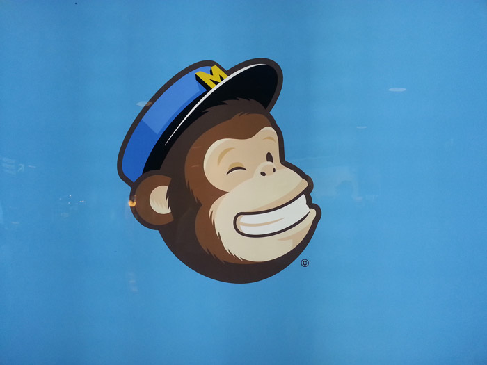 mail chimp logo advert