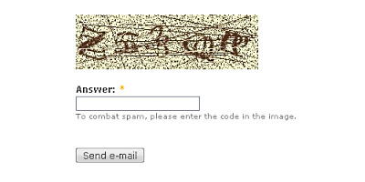 Nasty Online CAPTCHA Form