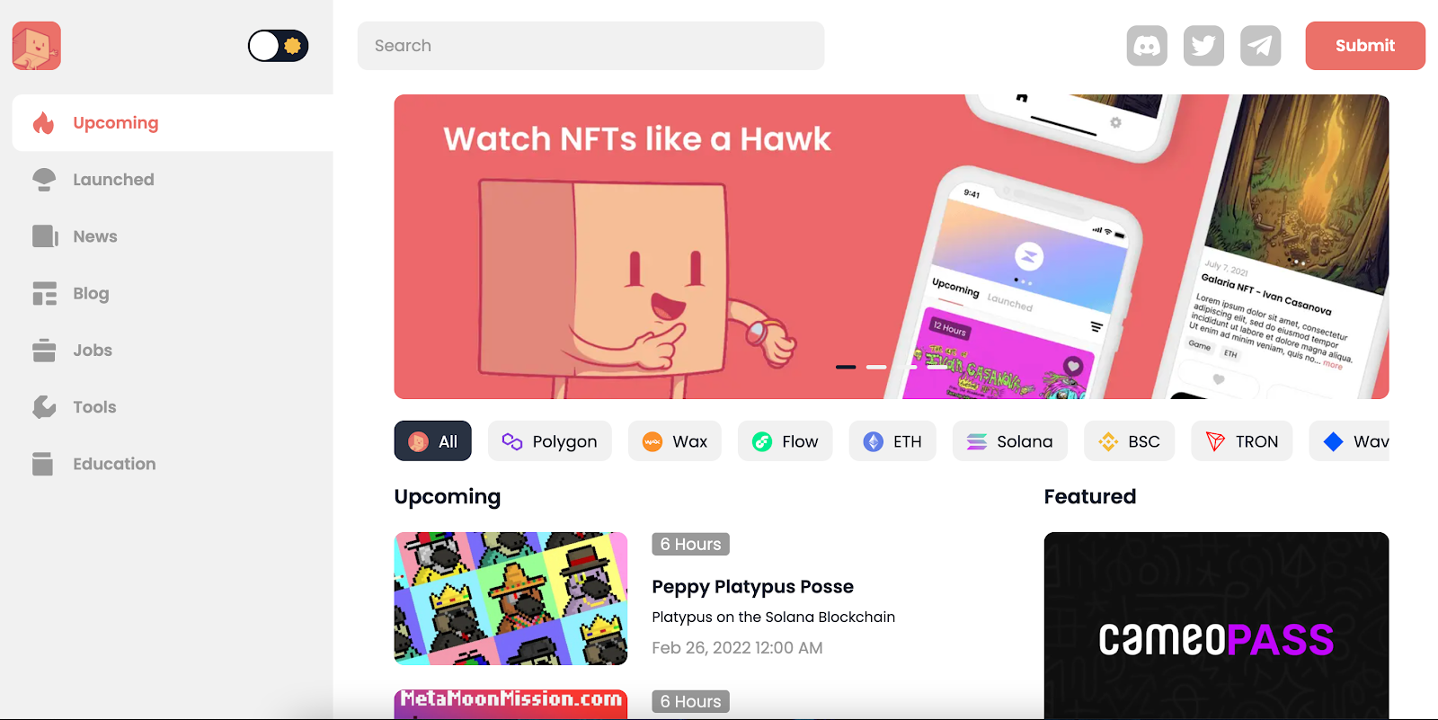 Nifty Drops Website