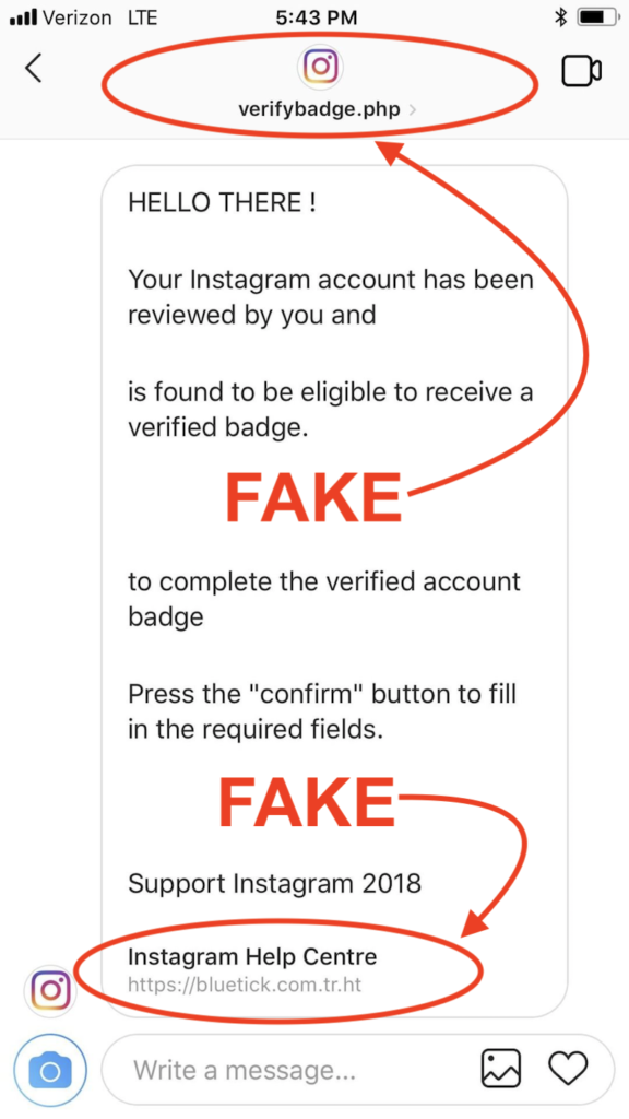 Image result for verified badge scam