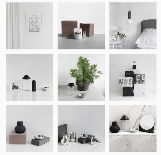 Modern-styled room with various artistic angles