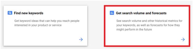 Find new keywords to help reach users - Get search volume and forecasts to see keyword metrics and potential keyword future performance