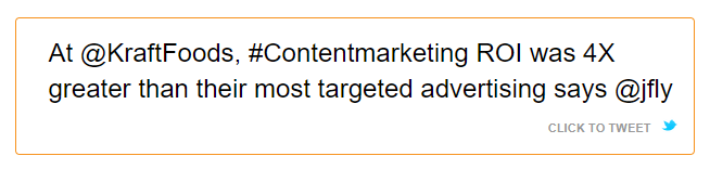 KraftFoods Marketing Tweet