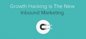 Growth Hacking is The New Inbound Marketing - Magnet symbol beneath text