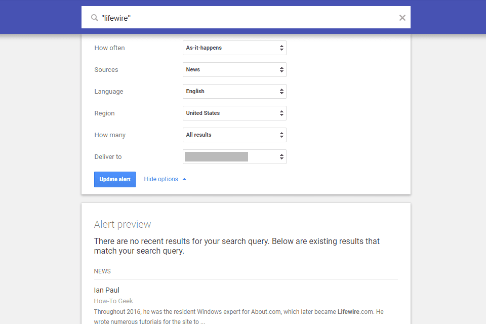 Image result for google alerts