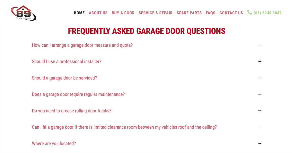 Garage Door Question? We Have the Answer 89’s Garage Door Specialists