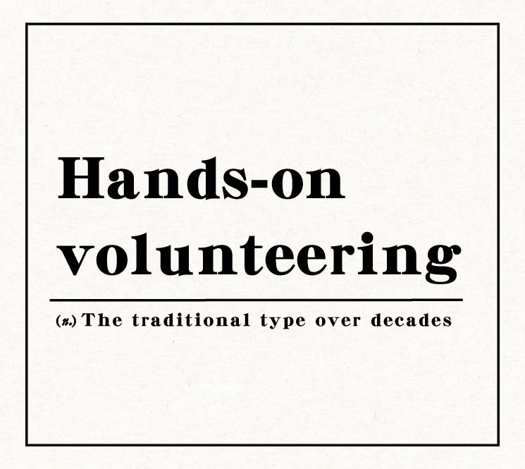 Hands-on volunteering