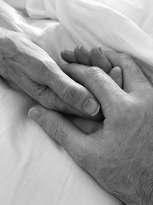 Wendy's Hand in Spencer's hand