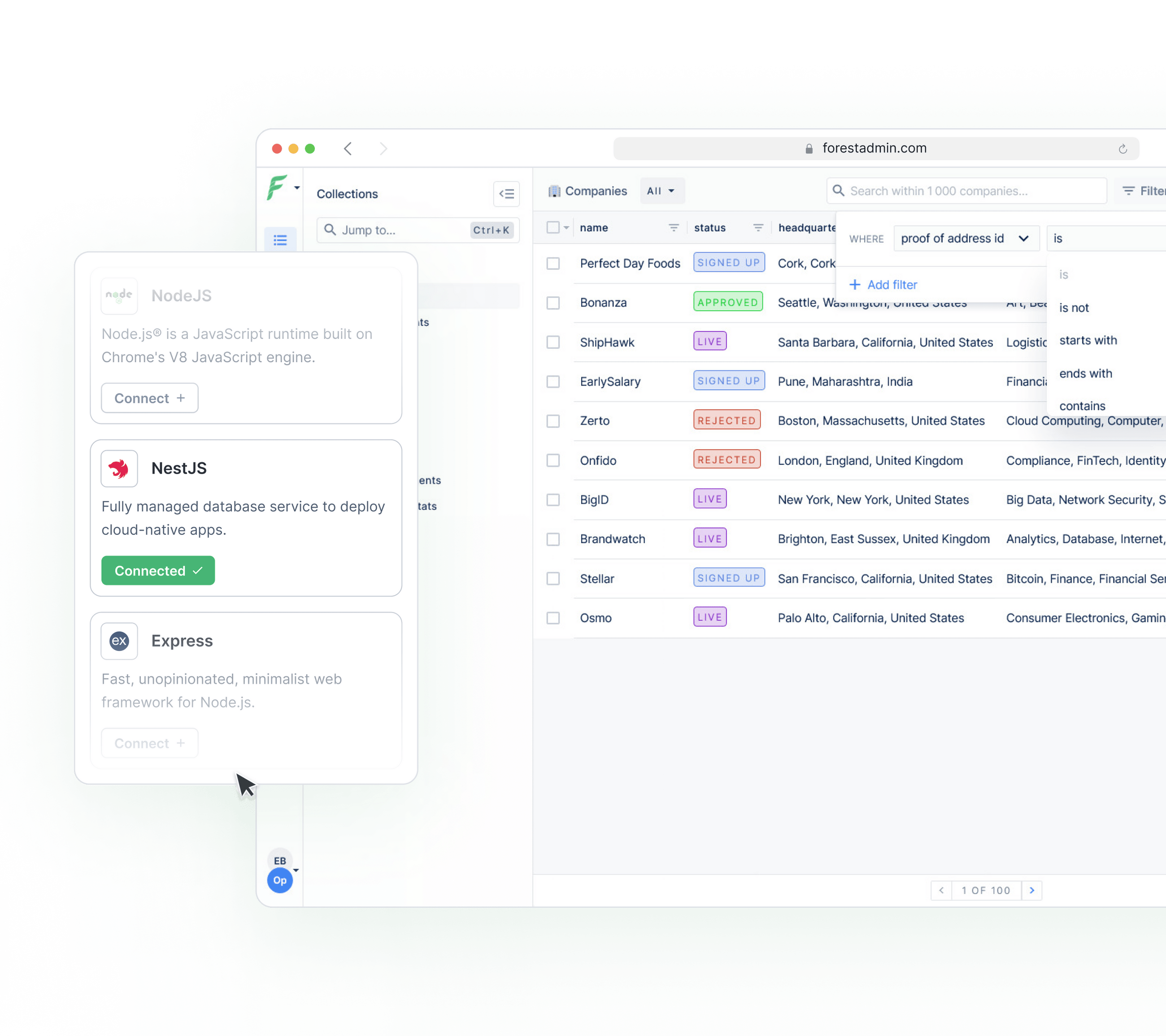 Quickly generate a fullyfeatured NestJS admin panel.