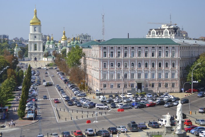 Downtown Kiev and the Saint Sophia Cathedral, a UNESCO World Heritage site