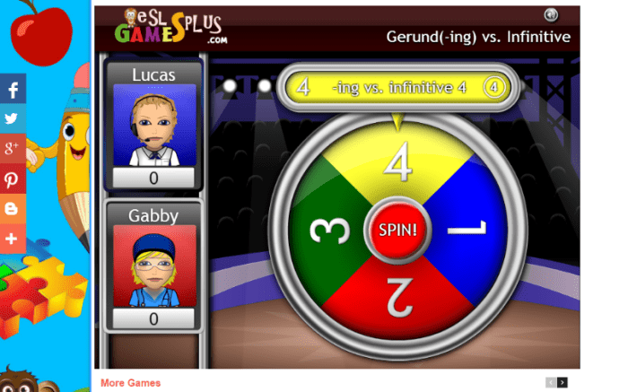 The website offers various kinds of activities for ESL teachers to use as a teaching method
