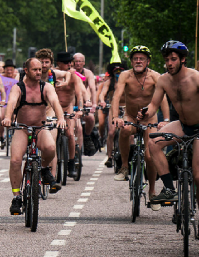 World Naked Bike Ride Day can be an interesting and unforgettable lesson material for your classroom