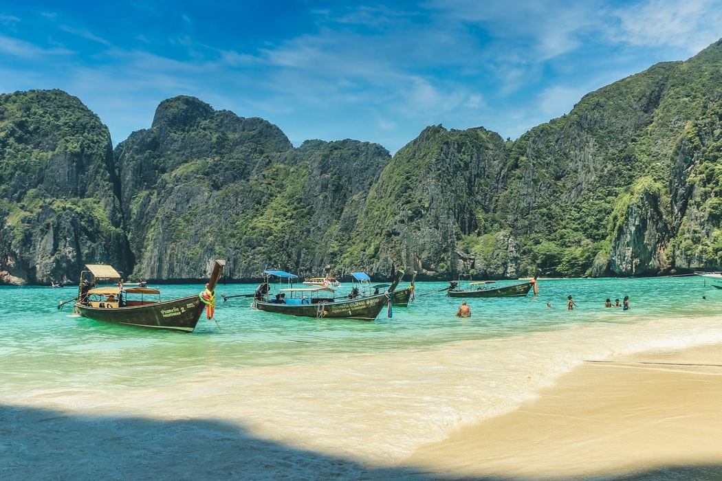 Phi Phi Island, Thailand is a great destination filled with beautiful beaches and natural wonders for travellers on a budget