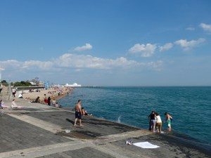 The Portsmouth beach is a great travel and teaching destination over the summer