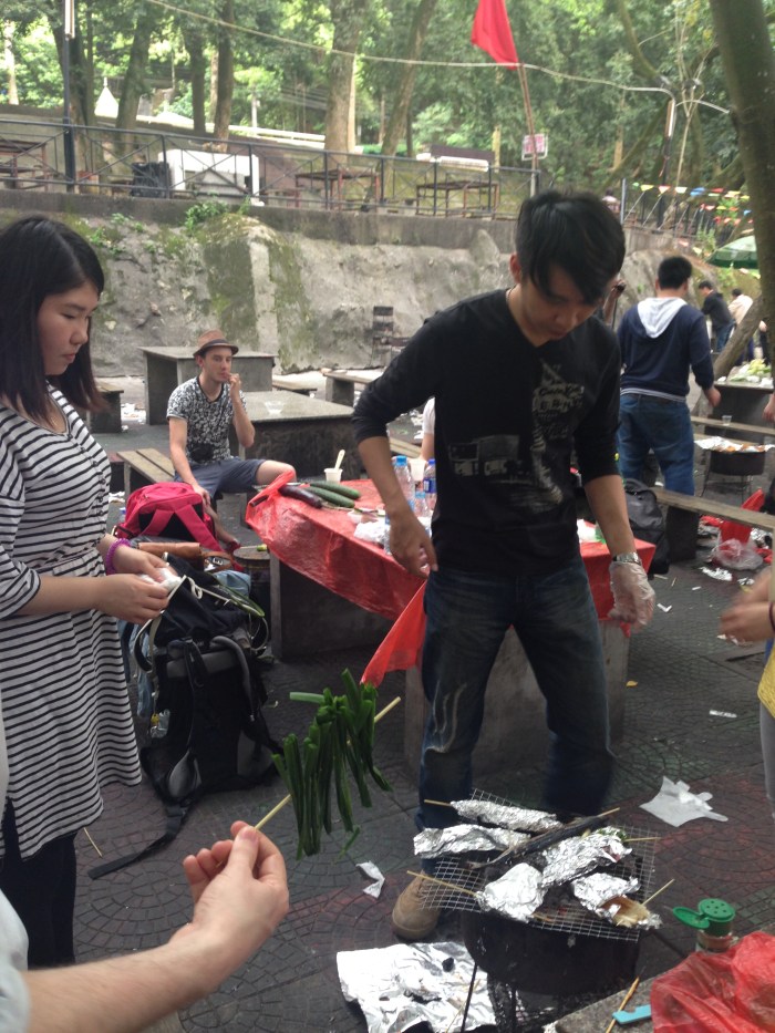 Chinese-style barbeque is an exciting and enjoyable food experience for ESL teacher Brycie Gold