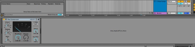 how to set up parallel compression in daw