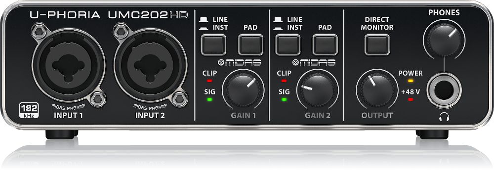 бюджетный аудиоинтерфейс behringer