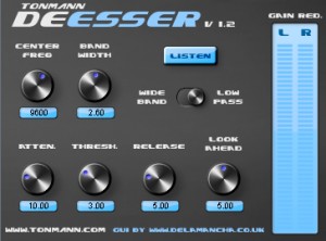 plugin di de-esser vocale tonmann
