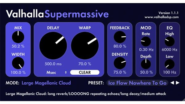plugin di riverbero vocale valhalla