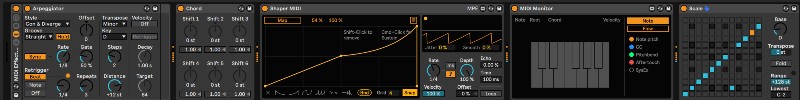 Rack FX MIDI in Ableton Live.