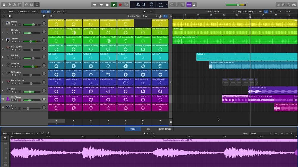 daw para música hip hop logic pro