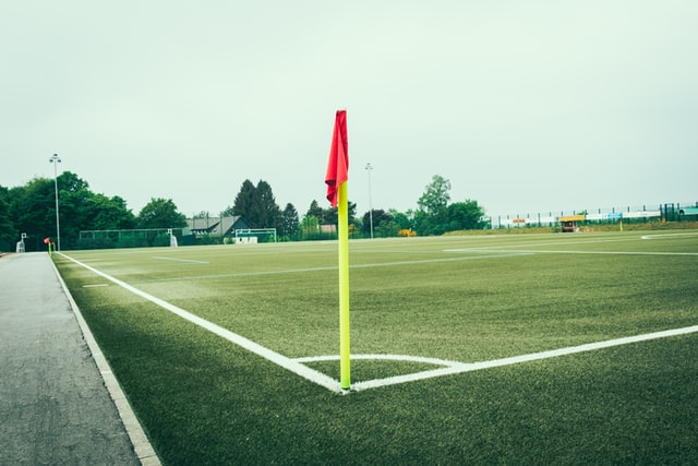 Football pitch corner flag