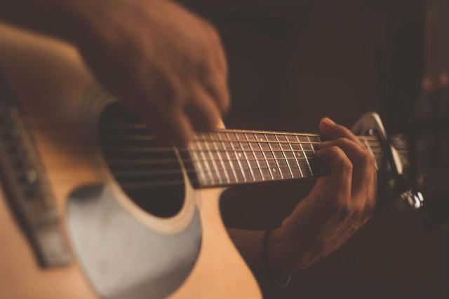 guitar being played