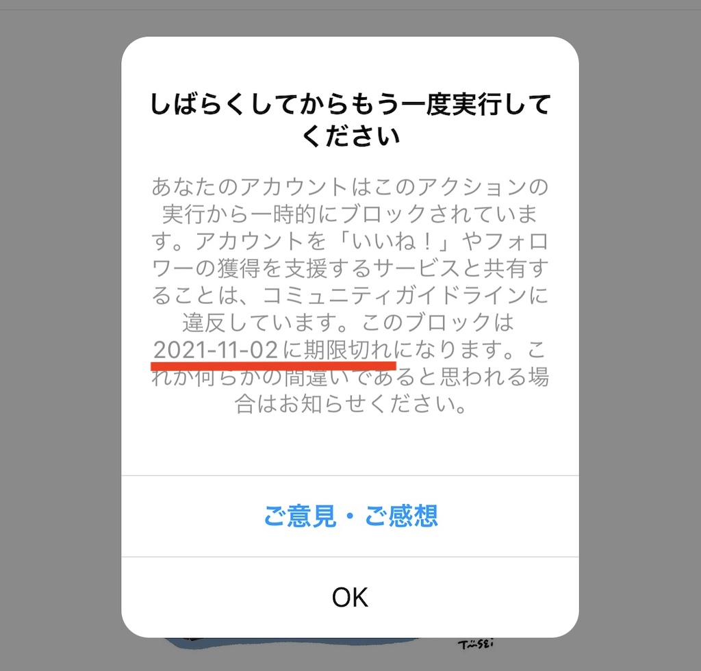 インスタ アクションの実行から一時的にブロックされる原因と解除法 期限はいつまで