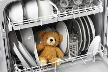 Toy inside the dishwasher