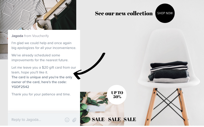 Gift card unique and loss aversion, marketing psychology