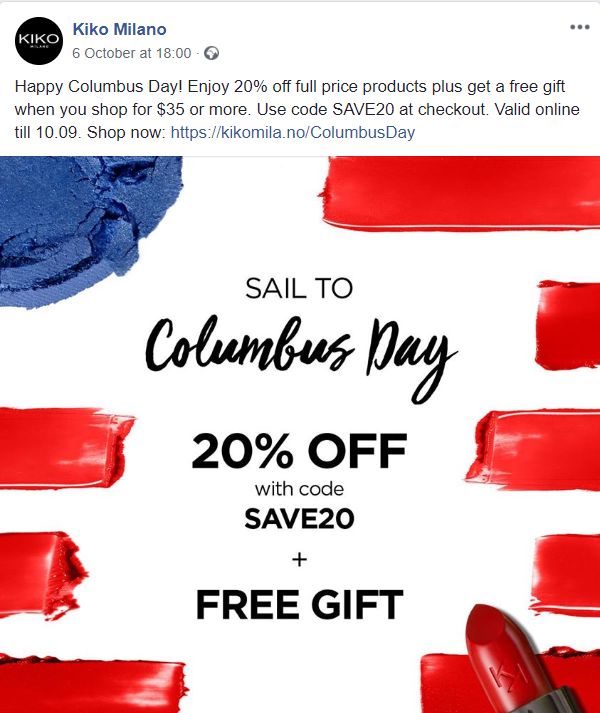 Kiko geo-located promotions