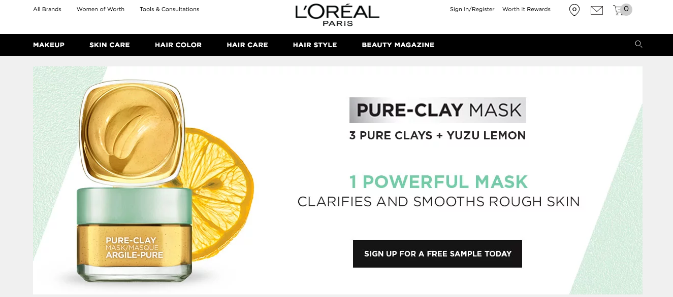 L'Oreal Free Samples promo campaign