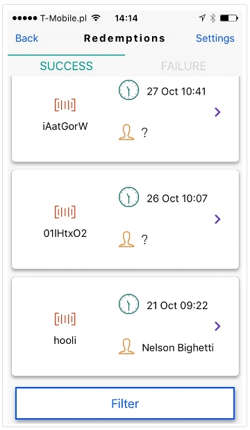 QR codes mobile app