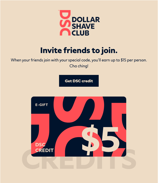 DSC referral landing page