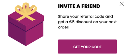 B&R referral pop up