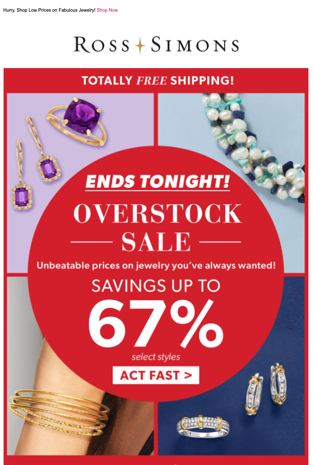 Ross Simons gift card campaign visuals