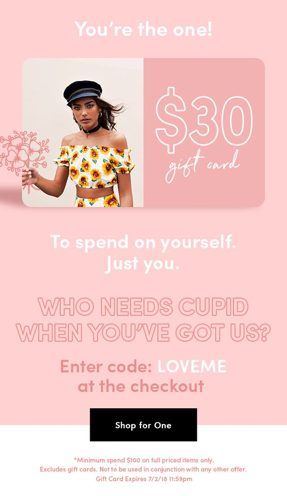 Peppermayo gift card for Valentine's Day