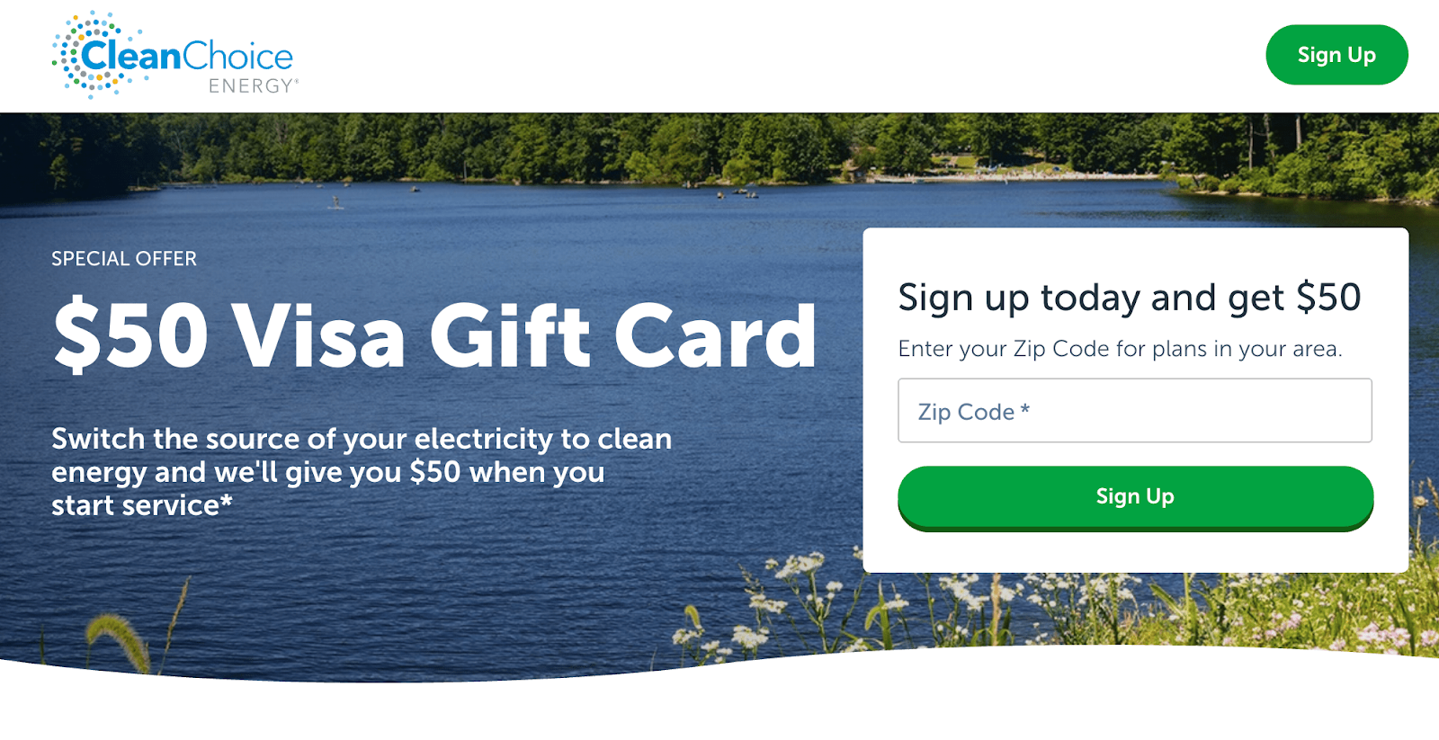 Clean choice visa gift card
