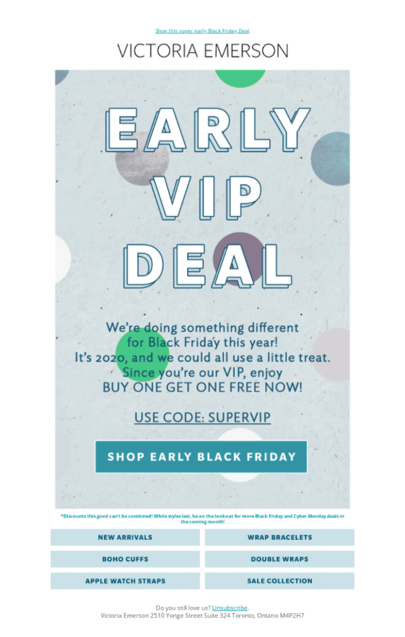 Victoria Emerson VIP BOGO offer