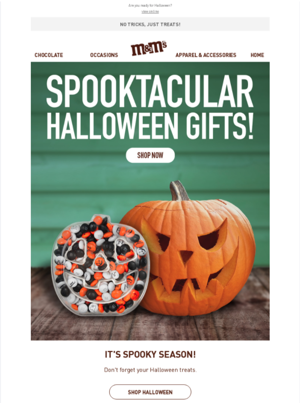 M&M's bundle for Halloween 2020