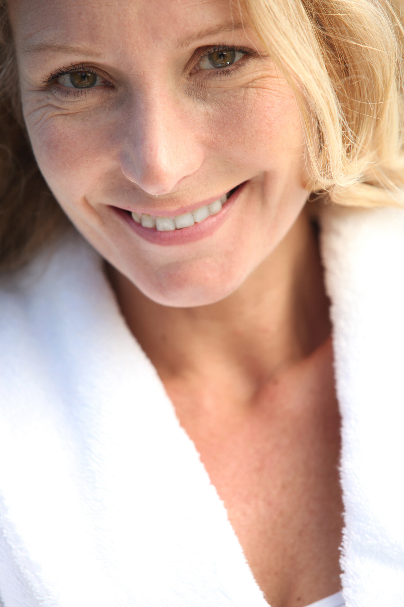 close up of smiling woman